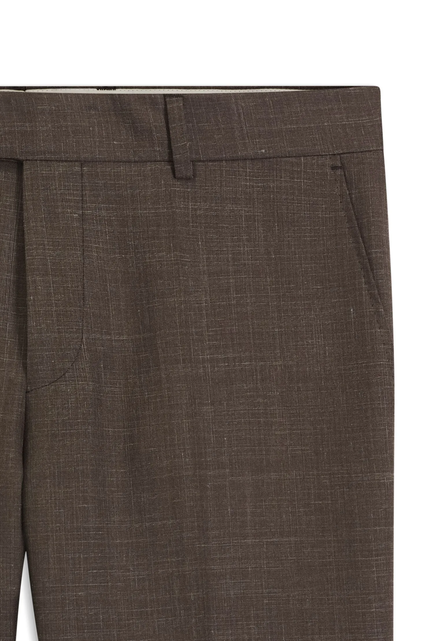 BOSS ONE Slim-Fit Anzughose aus Wolle, Seide und Leinen