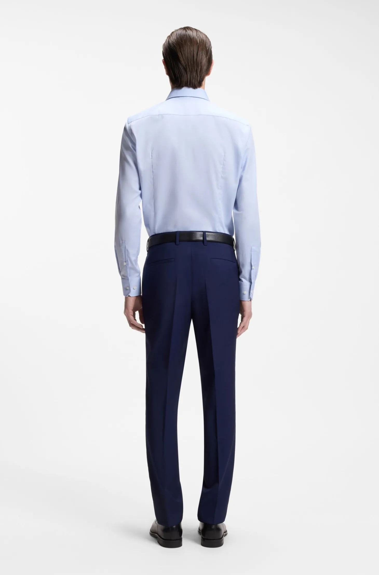 BOSS ONE Slim-Fit Hemd aus knitterfreier Oxford-Baumwolle