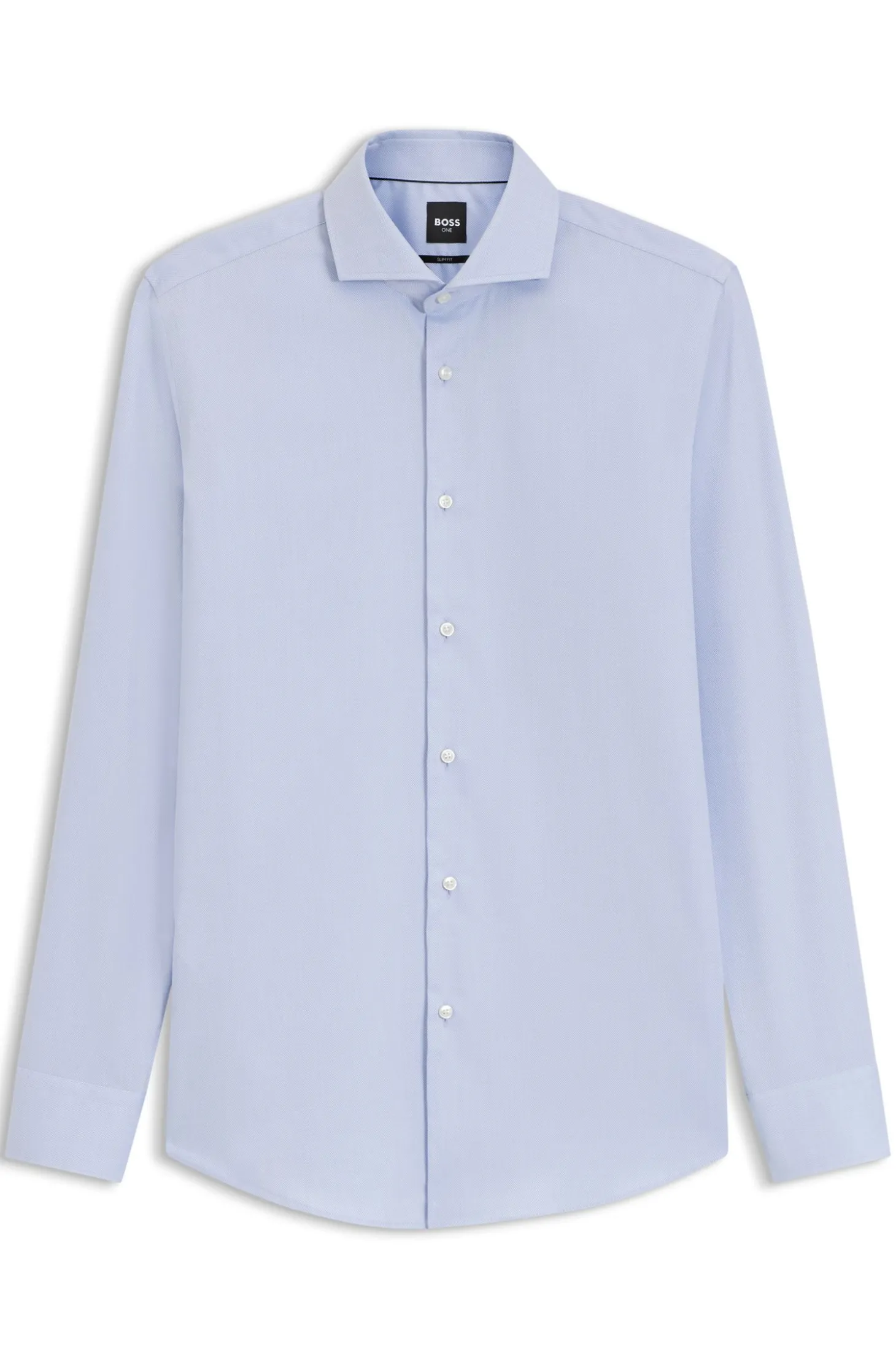 BOSS ONE Slim-Fit Hemd aus knitterfreier Oxford-Baumwolle