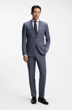 BOSS ONE Slim-Fit Hemd aus knitterfreier Oxford-Baumwolle