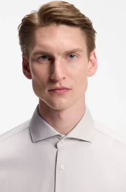 BOSS ONE Slim-Fit Hemd aus strukturiertem Baumwoll-Mix