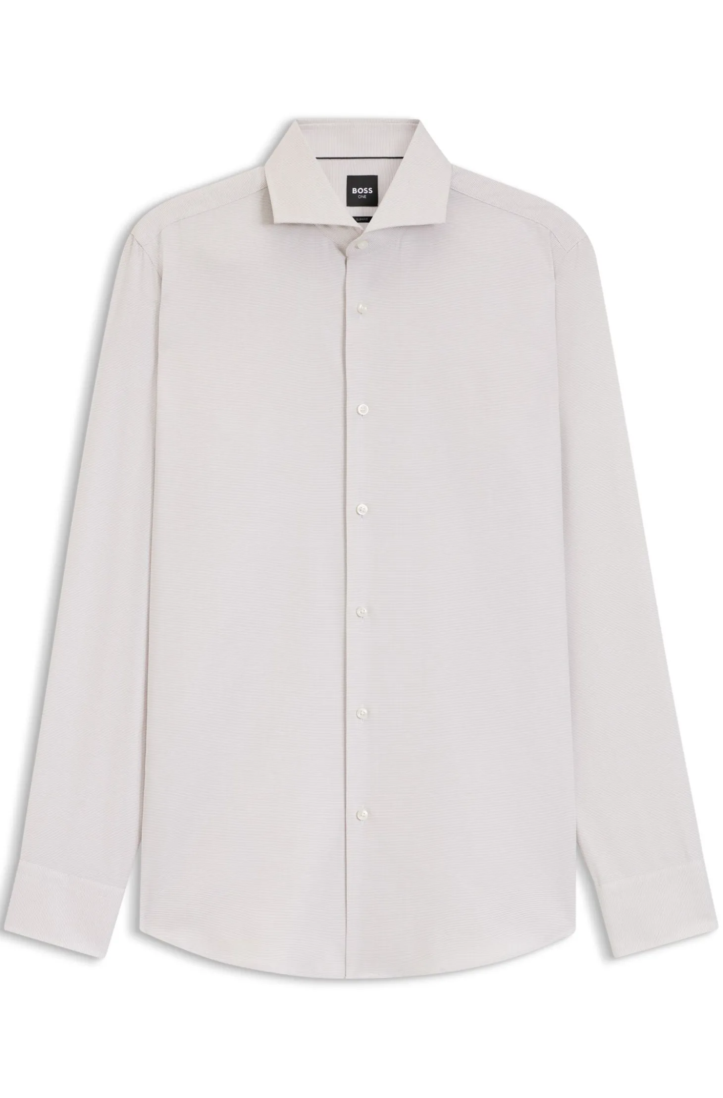 BOSS ONE Slim-Fit Hemd aus strukturiertem Baumwoll-Mix