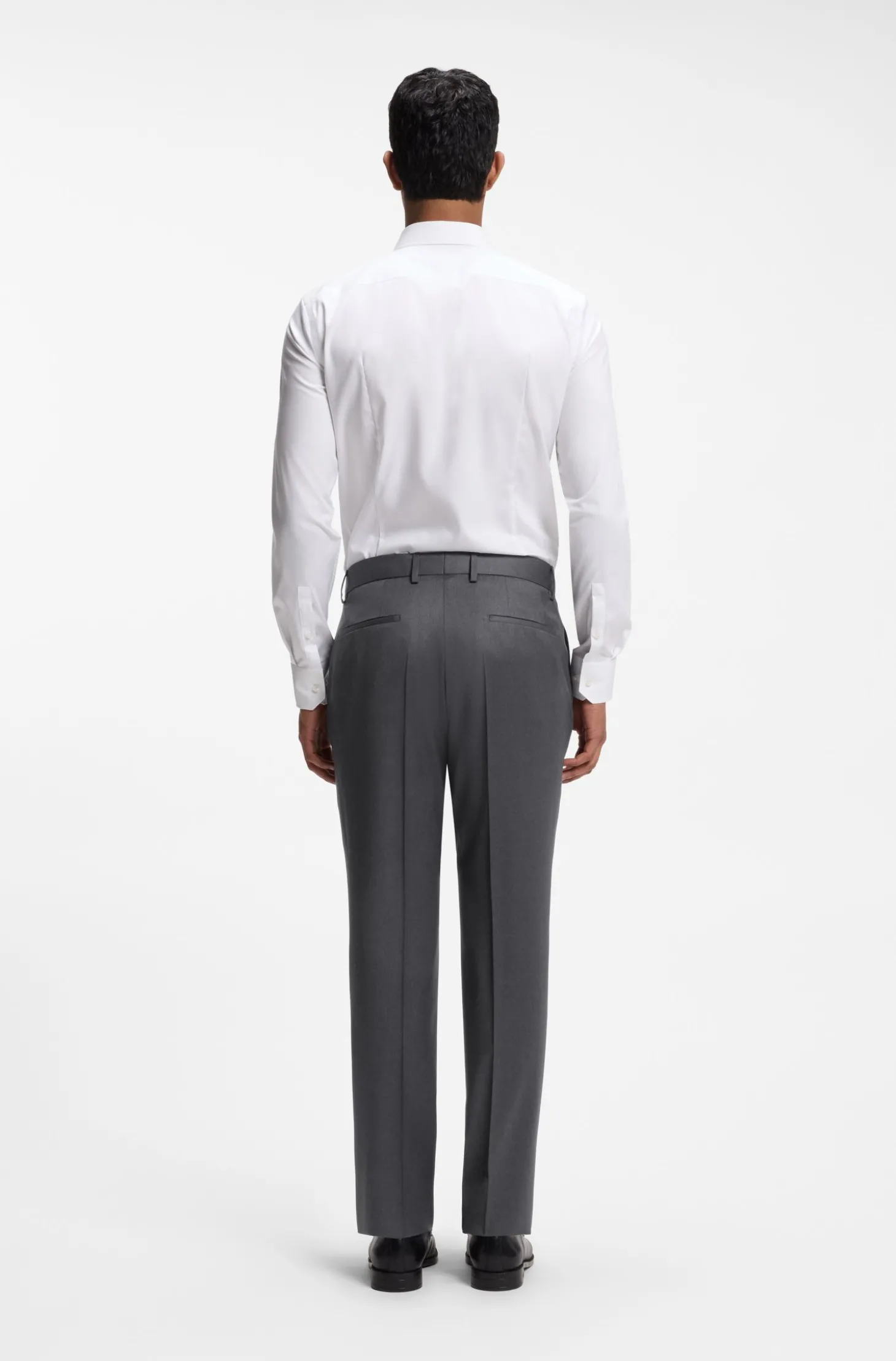 BOSS ONE Slim-Fit Hose aus Schurwoll-Serge