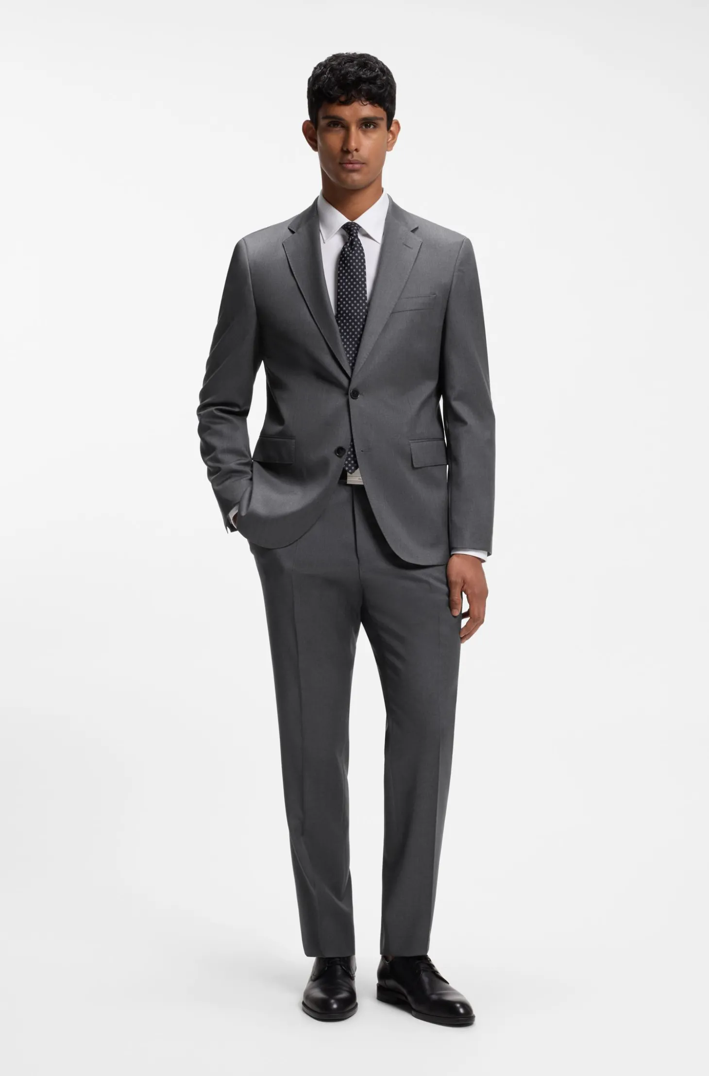 BOSS ONE Slim-Fit Hose aus Schurwoll-Serge