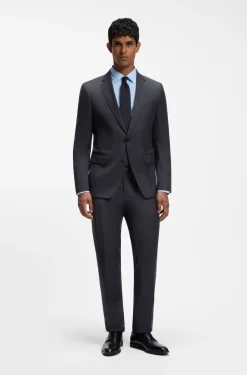 BOSS ONE Slim-Fit Hose aus Schurwoll-Serge