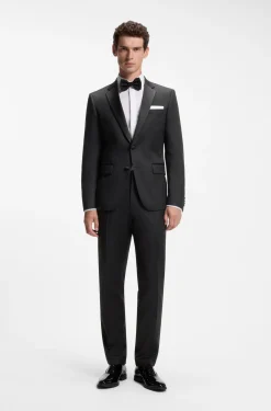 BOSS ONE Slim-Fit Hose aus Schurwoll-Serge
