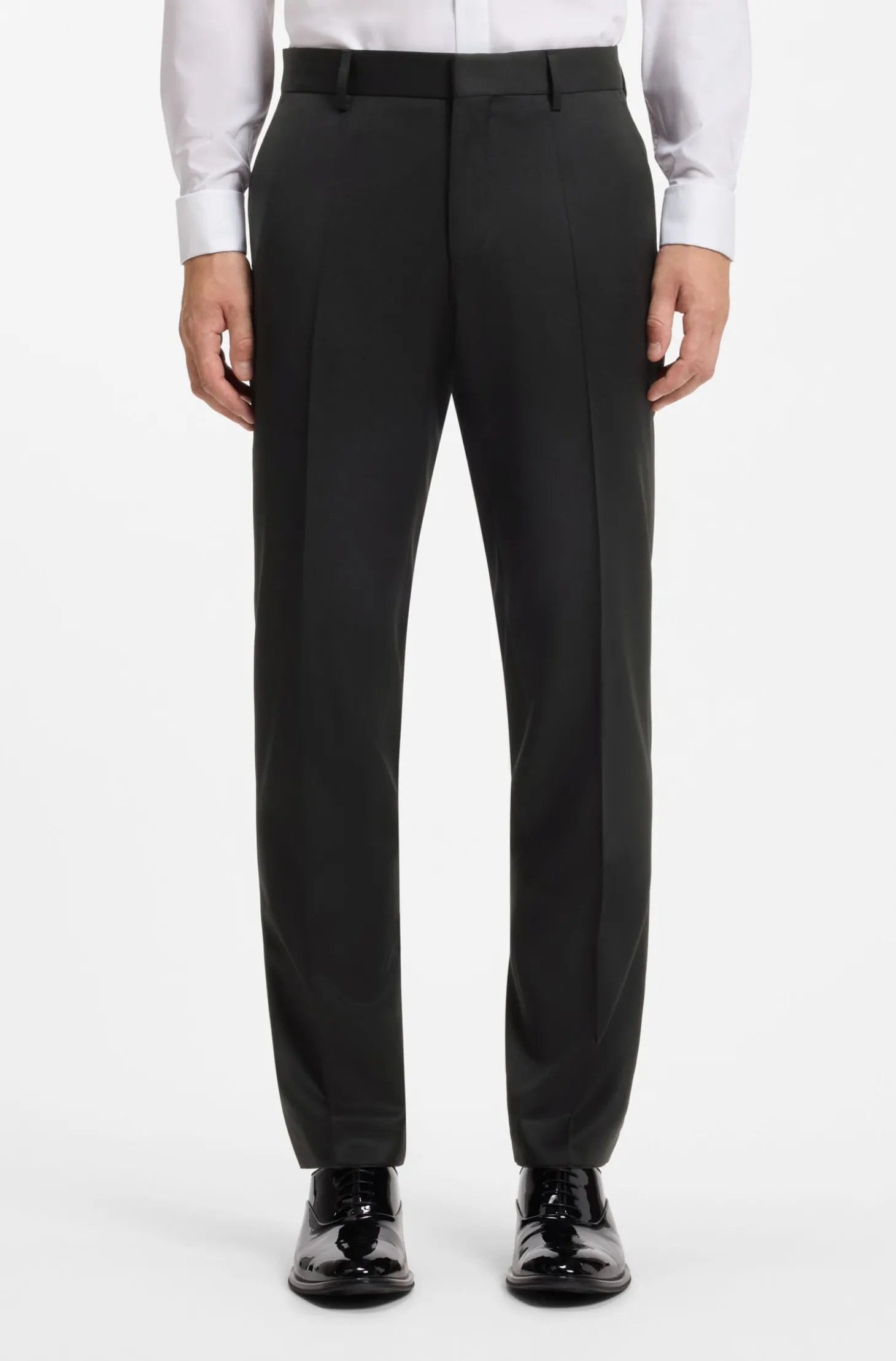 BOSS ONE Slim-Fit Hose aus Schurwoll-Serge