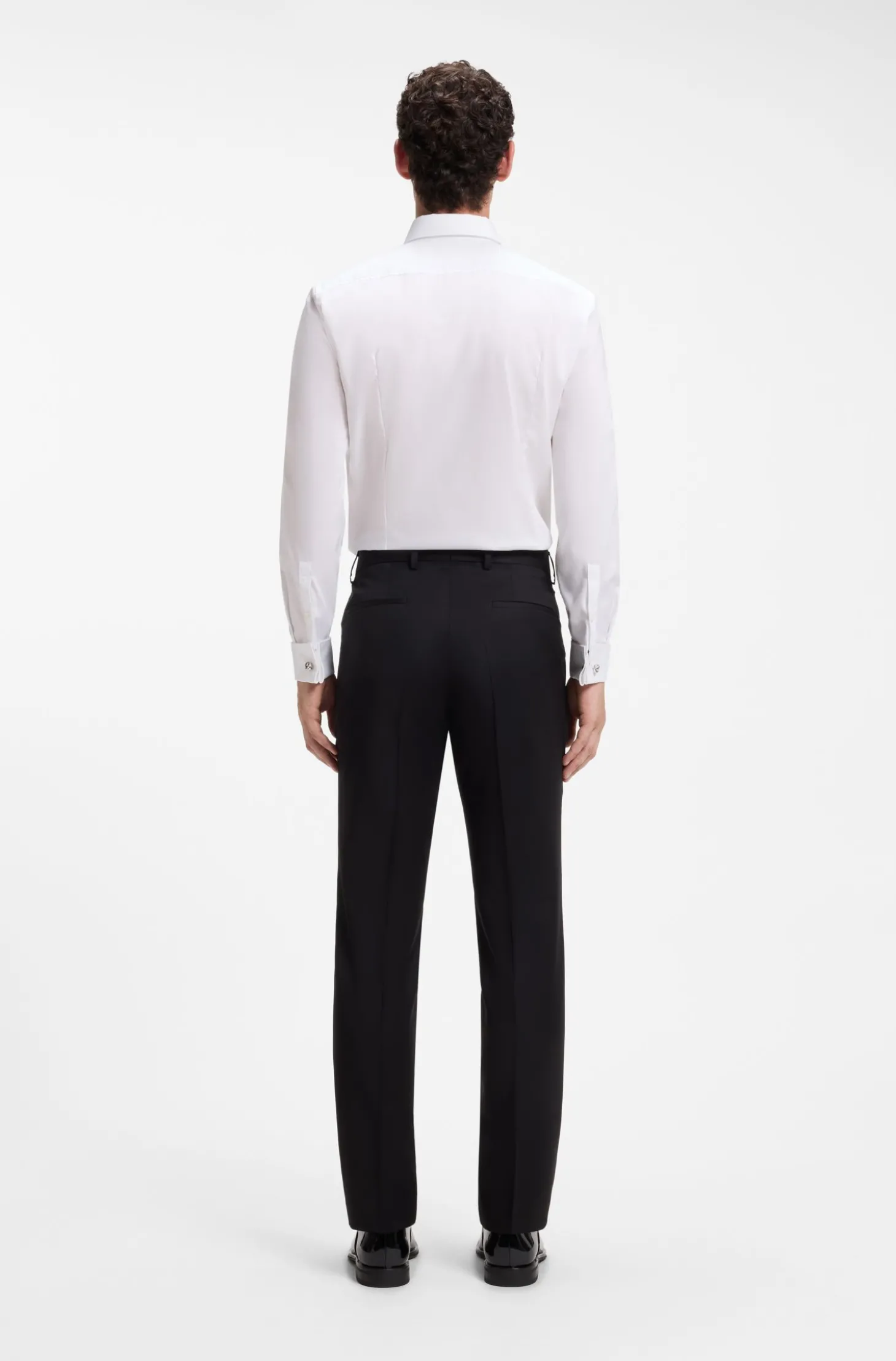 BOSS ONE Slim-Fit Hose aus Schurwoll-Serge