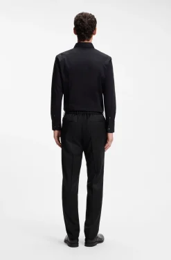 BOSS ONE Slim-Fit Hose aus Schurwoll-Serge