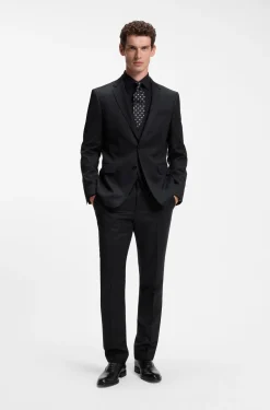BOSS ONE Slim-Fit Hose aus Schurwoll-Serge
