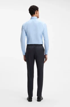 BOSS ONE Slim-Fit Hose aus Schurwoll-Serge