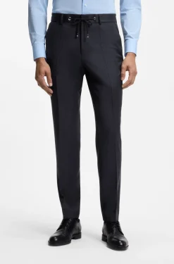 BOSS ONE Slim-Fit Hose aus Schurwoll-Serge