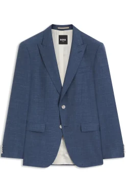 BOSS ONE Slim-Fit Sakko aus Wolle, Seide und Leinen