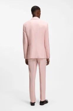 BOSS ONE Slim-Fit Sakko aus Wolle, Seide und Leinen