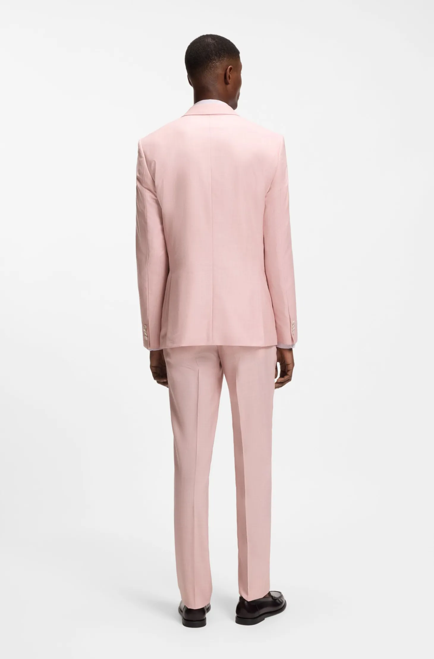 BOSS ONE Slim-Fit Sakko aus Wolle, Seide und Leinen