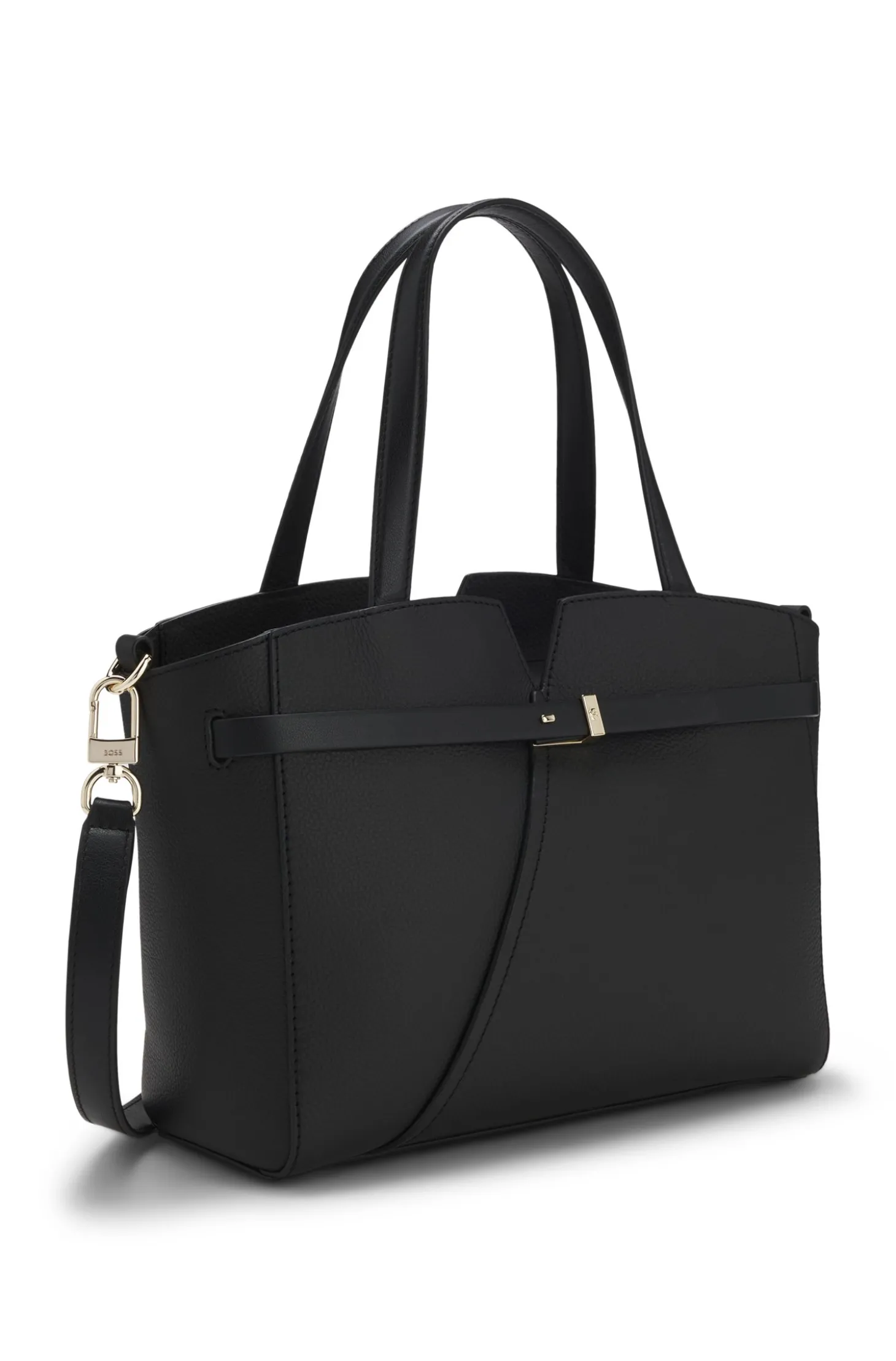 BOSS Revers kleine Tote Bag aus Leder mit Gürtel-Detail