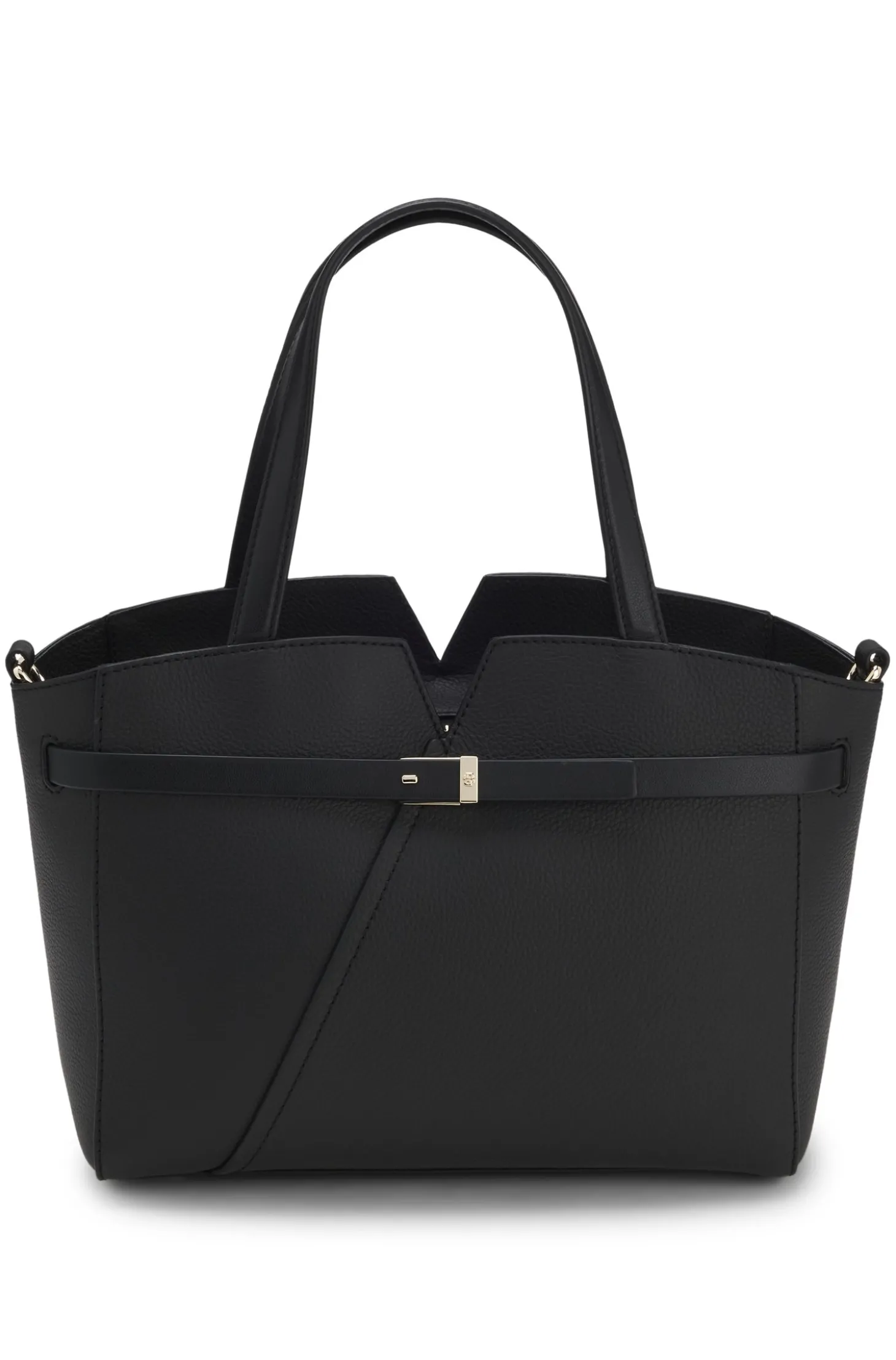 BOSS Revers kleine Tote Bag aus Leder mit Gürtel-Detail