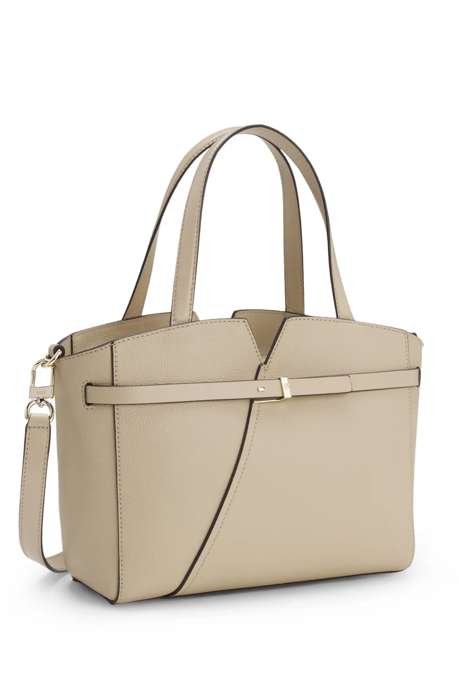 BOSS Revers kleine Tote Bag aus Leder mit Gürtel-Detail