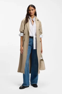 BOSS Revers Tote Bag aus bedrucktem Veloursleder mit Gürteldetail