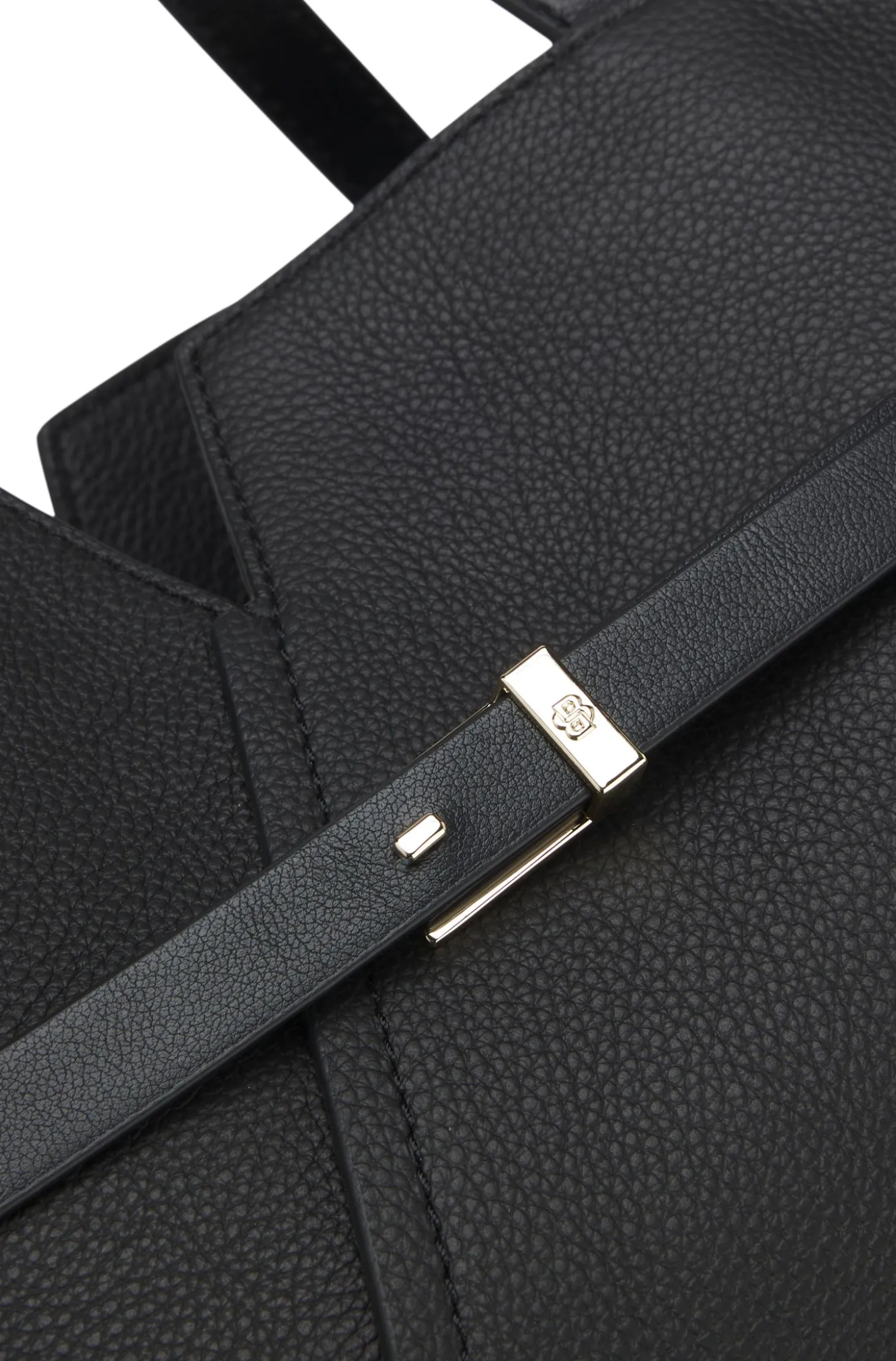 BOSS Revers Tote Bag aus Leder mit Gürtel-Detail