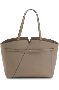 BOSS Revers Tote Bag aus Leder mit Gürtel-Detail