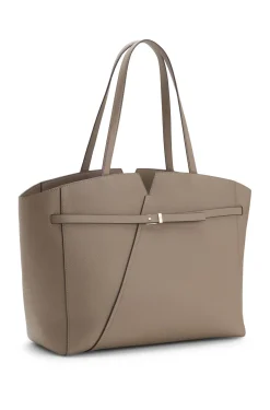 BOSS Revers Tote Bag aus Leder mit Gürtel-Detail