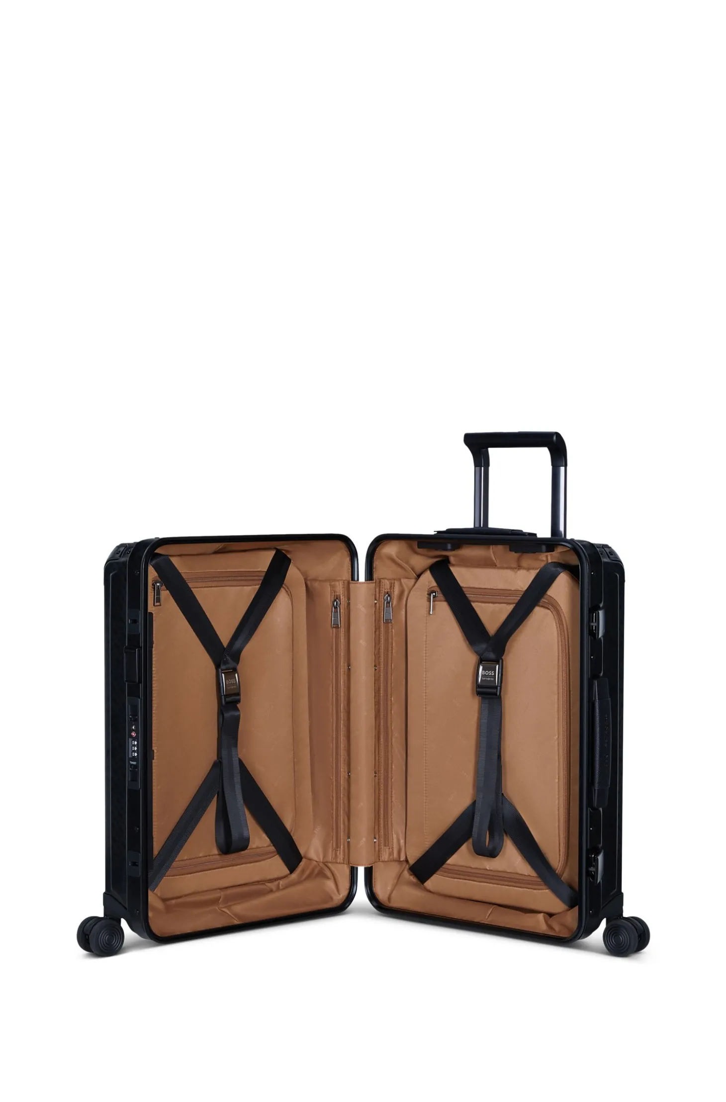 BOSS | Samsonite Handgepäcktrolley aus eloxiertem Aluminium
