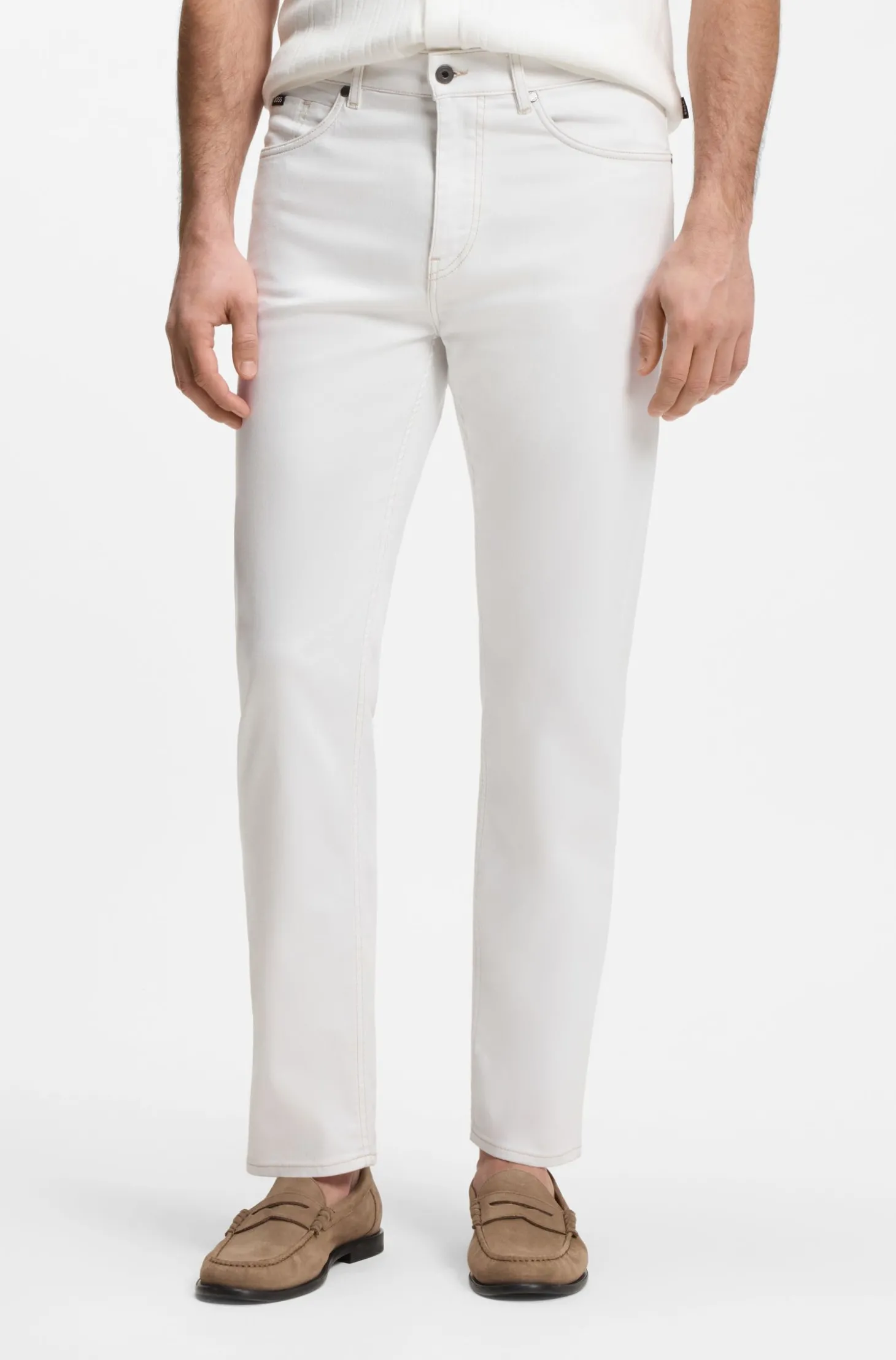 BOSS SELECTED BY SHOHEI OHTANI Jeans aus weißem Denim