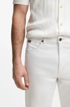 BOSS SELECTED BY SHOHEI OHTANI Jeans aus weißem Denim