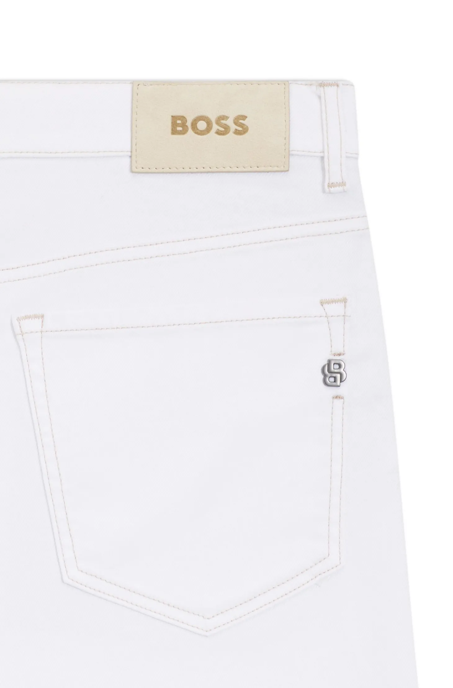BOSS SELECTED BY SHOHEI OHTANI Jeans aus weißem Denim