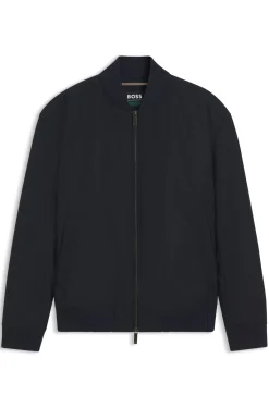 BOSS x ASTON MARTIN Bomberjacke aus wasserabweisendem Twill