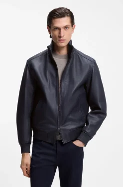 BOSS x ASTON MARTIN Lederjacke