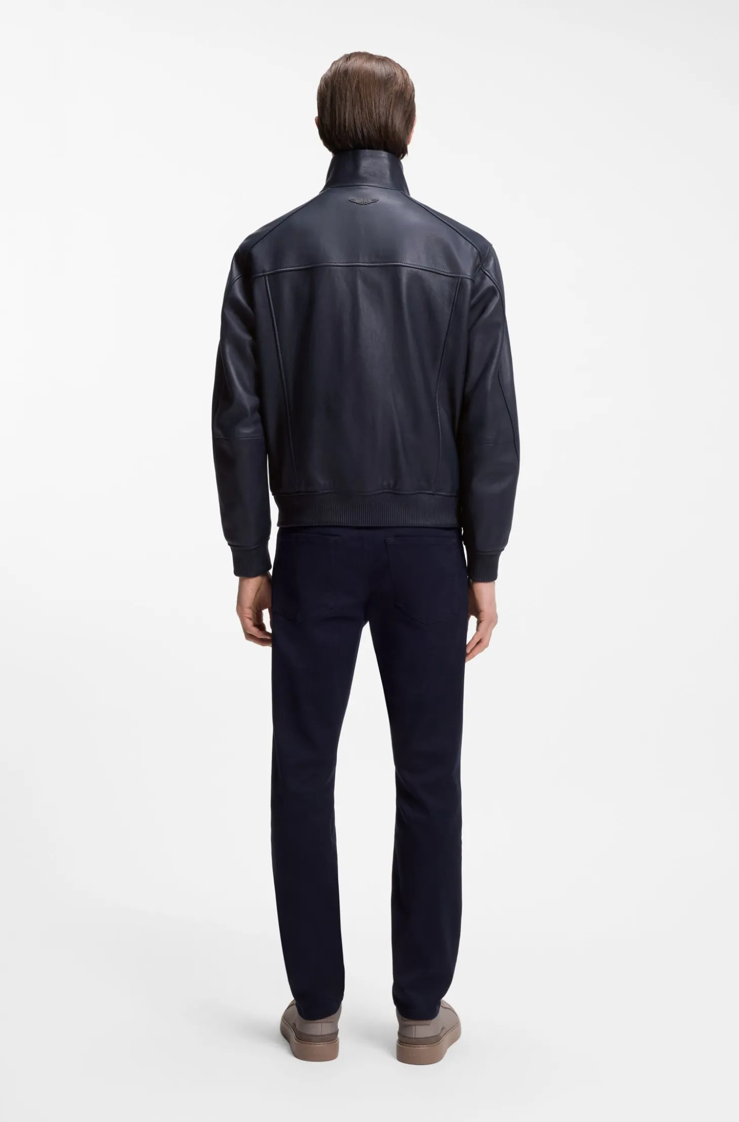 BOSS x ASTON MARTIN Lederjacke