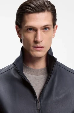 BOSS x ASTON MARTIN Lederjacke