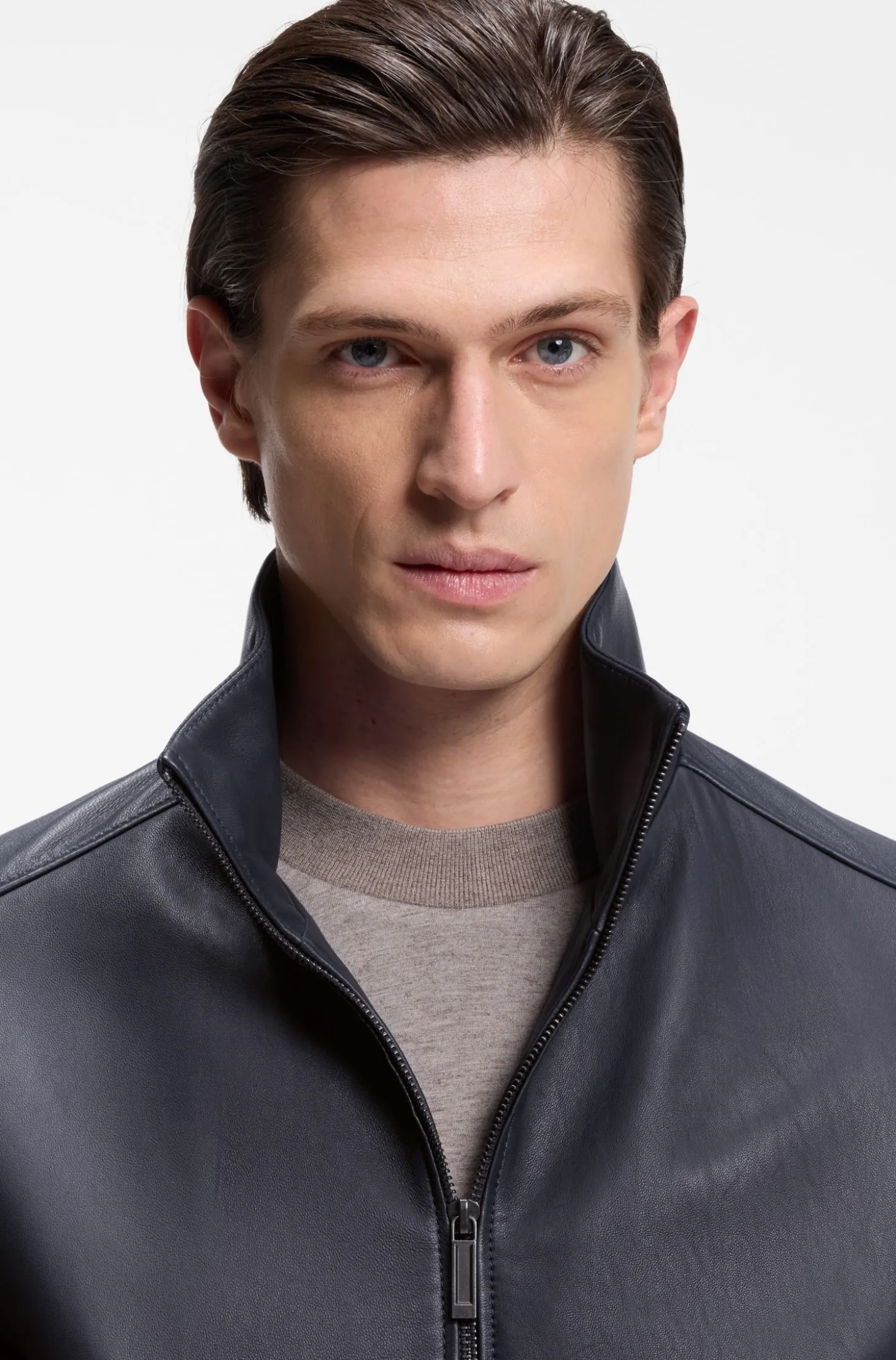 BOSS x ASTON MARTIN Lederjacke