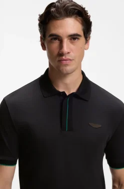 BOSS x ASTON MARTIN Poloshirt aus merzerisierter Baumwolle