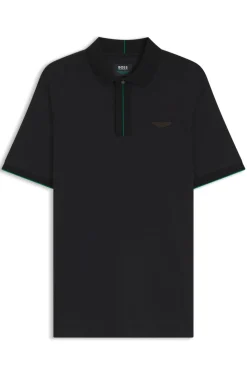BOSS x ASTON MARTIN Poloshirt aus merzerisierter Baumwolle