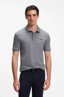 BOSS x ASTON MARTIN Poloshirt aus merzerisierter Baumwolle