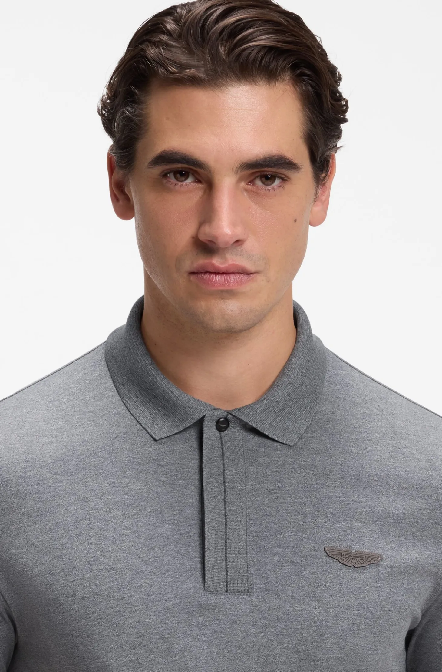 BOSS x ASTON MARTIN Poloshirt aus merzerisierter Baumwolle