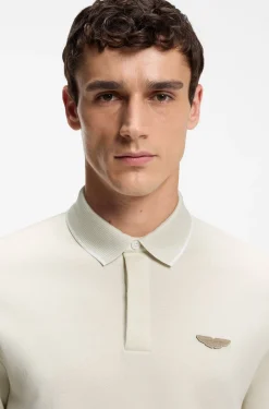 BOSS x ASTON MARTIN Poloshirt aus Wolle-Baumwoll-Piqué