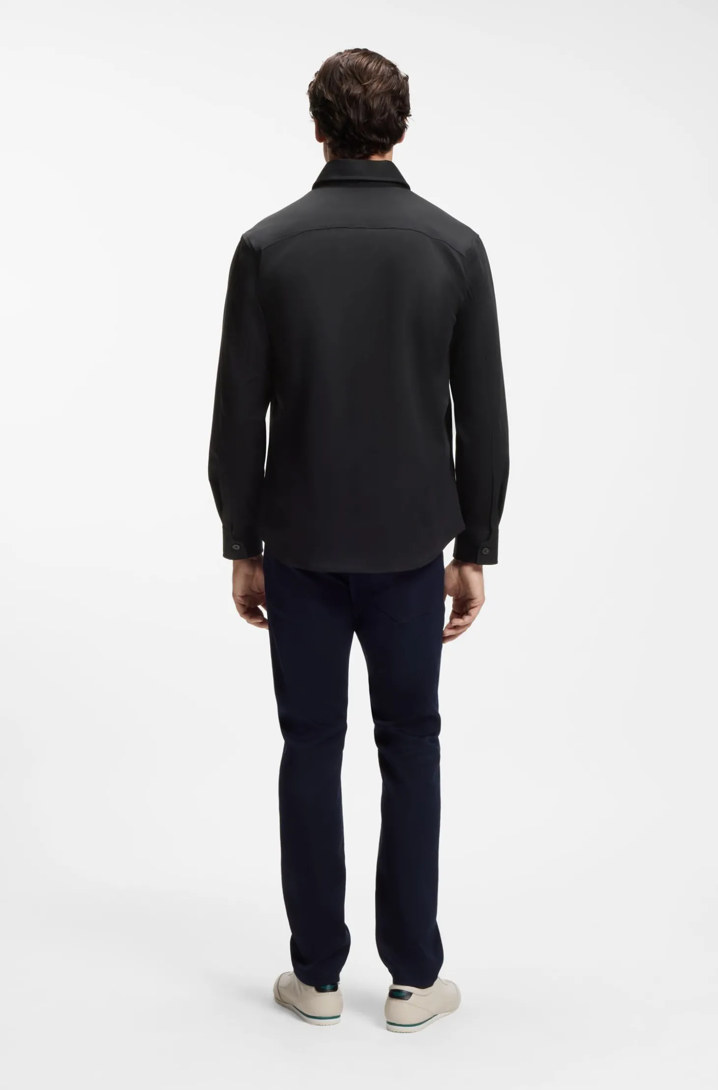 BOSS x ASTON MARTIN Relaxed-Fit Overshirt aus Stretch-Baumwolle