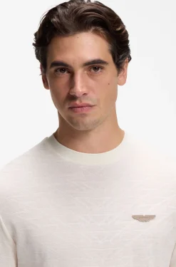 BOSS x ASTON MARTIN T-Shirt aus merzerisiertem Baumwoll-Jacquard