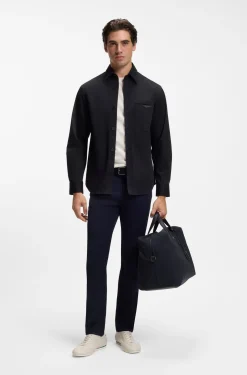 BOSS x ASTON MARTIN T-Shirt aus merzerisiertem Baumwoll-Jacquard