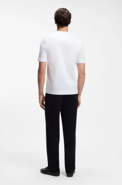 BOSS x ASTON MARTIN T-Shirt aus Baumwolle mit Auto-Grafik