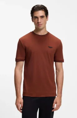 BOSS x ASTON MARTIN T-Shirt aus merzerisierter Baumwolle