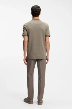 BOSS x ASTON MARTIN T-Shirt aus Wolle-Baumwoll-Jacquard
