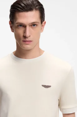 BOSS x ASTON MARTIN T-Shirt aus Wolle-Baumwoll-Jacquard