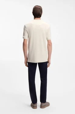 BOSS x ASTON MARTIN T-Shirt aus Wolle-Baumwoll-Jacquard