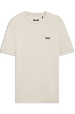 BOSS x ASTON MARTIN T-Shirt aus Wolle-Baumwoll-Jacquard