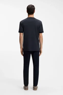 BOSS x ASTON MARTIN T-Shirt aus Wolle-Baumwoll-Jacquard